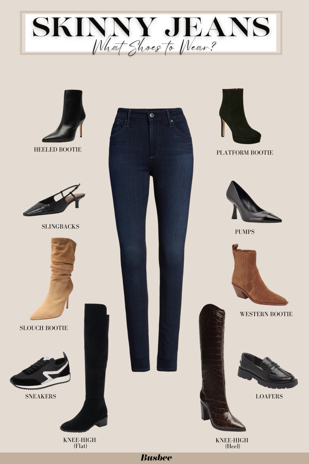 What Shoes To Wear With Skinny Jeans